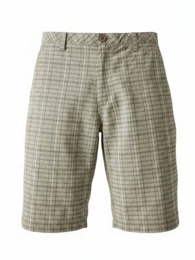 VOLCOM Beige Plaid Shorts Casual Workwear Skate size 36